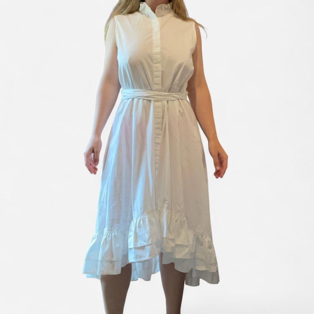 Calvin Klein White Sleeveless Dress